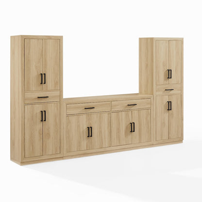 Isla 3-Piece Sideboard And Pantry Set - Sideboard & 2 Pantries