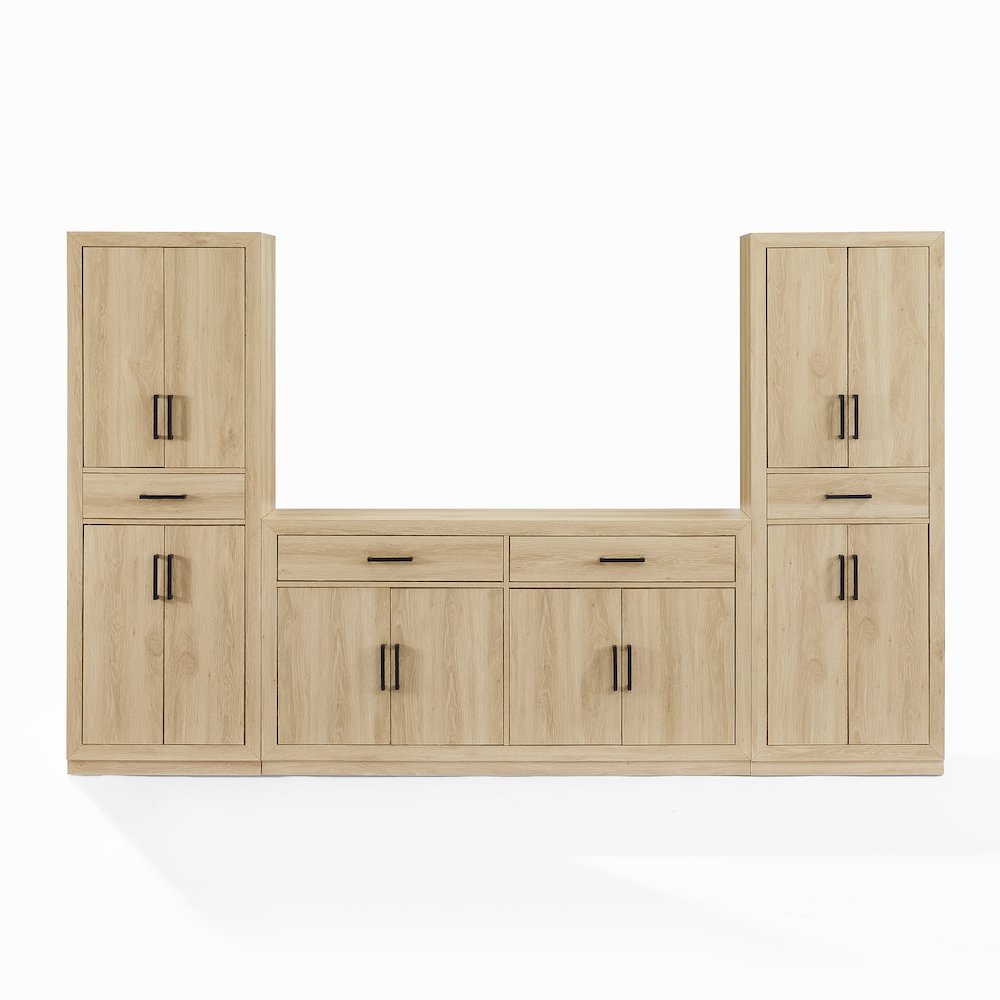 Isla 3-Piece Sideboard And Pantry Set - Sideboard & 2 Pantries