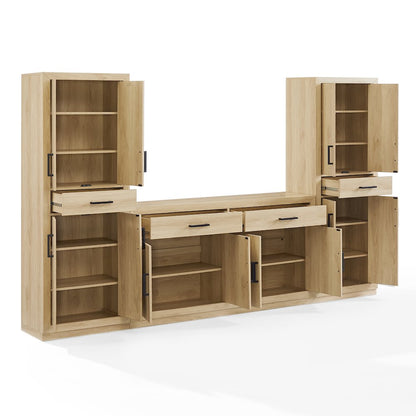 Isla 3-Piece Sideboard And Pantry Set - Sideboard & 2 Pantries