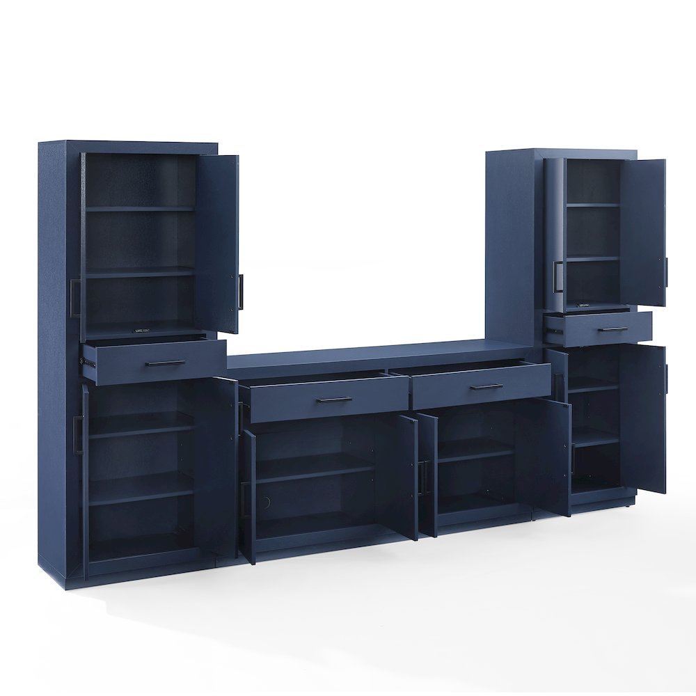 Isla 3-Piece Sideboard And Pantry Set - Sideboard & 2 Pantries