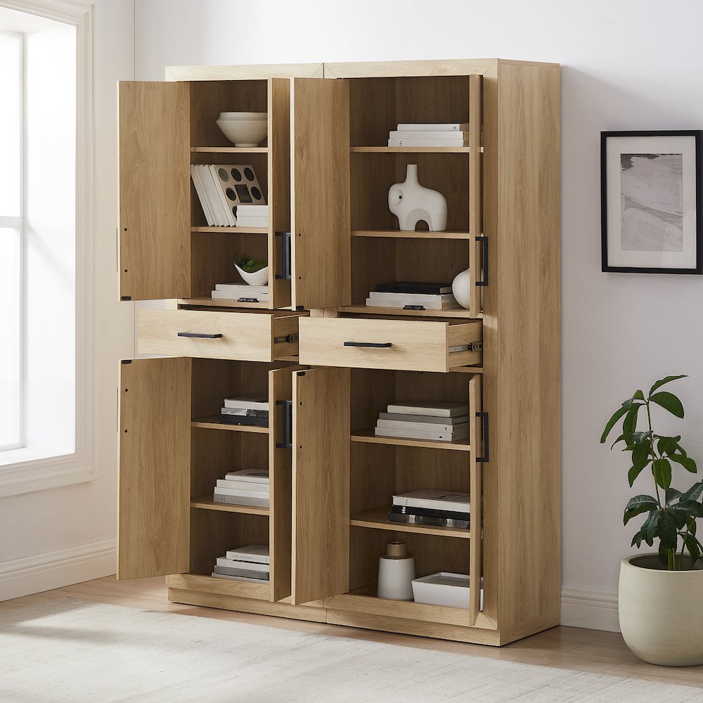 Isla 2-Piece Kitchen Storage Pantry Set - 2 Pantries