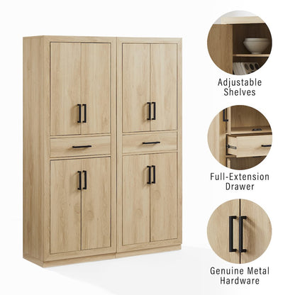 Isla 2-Piece Kitchen Storage Pantry Set - 2 Pantries
