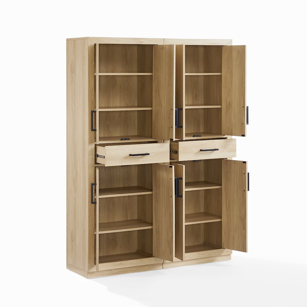 Isla 2-Piece Kitchen Storage Pantry Set - 2 Pantries