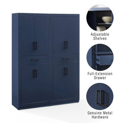 Isla 2-Piece Kitchen Storage Pantry Set - 2 Pantries