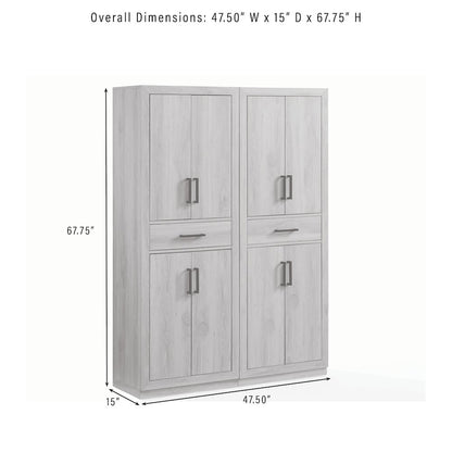 Isla 2-Piece Kitchen Storage Pantry Set - 2 Pantries