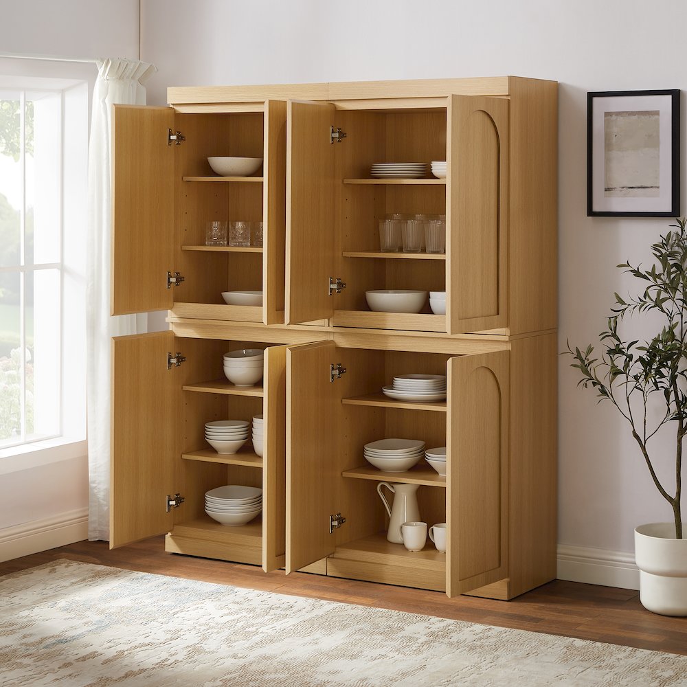 Marco 2-Piece Kitchen Pantry Storage Cabinet Set - 2 Pantries