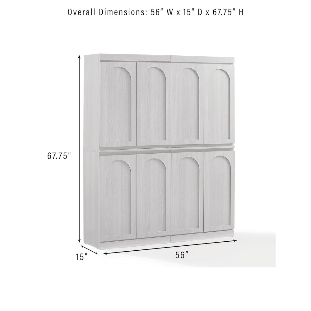 Marco 2-Piece Kitchen Pantry Storage Cabinet Set - 2 Pantries