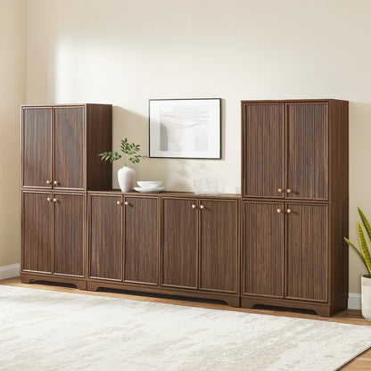 Naomi 3-Piece Sideboard And Pantry Set - Sideboard & 2 Pantries