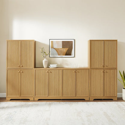 Naomi 3-Piece Sideboard And Pantry Set - Sideboard & 2 Pantries