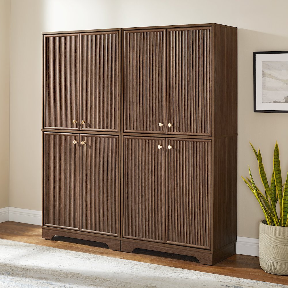 Naomi 2-Piece Kitchen Storage Pantry Set - 2 Pantries