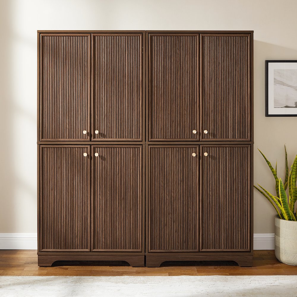 Naomi 2-Piece Kitchen Storage Pantry Set - 2 Pantries