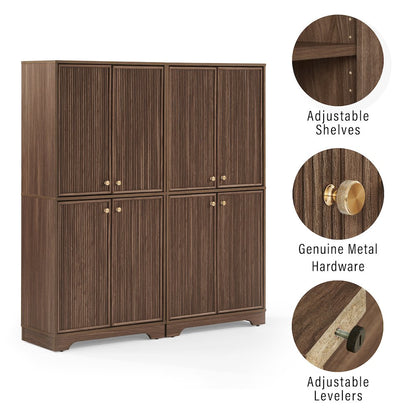 Naomi 2-Piece Kitchen Storage Pantry Set - 2 Pantries