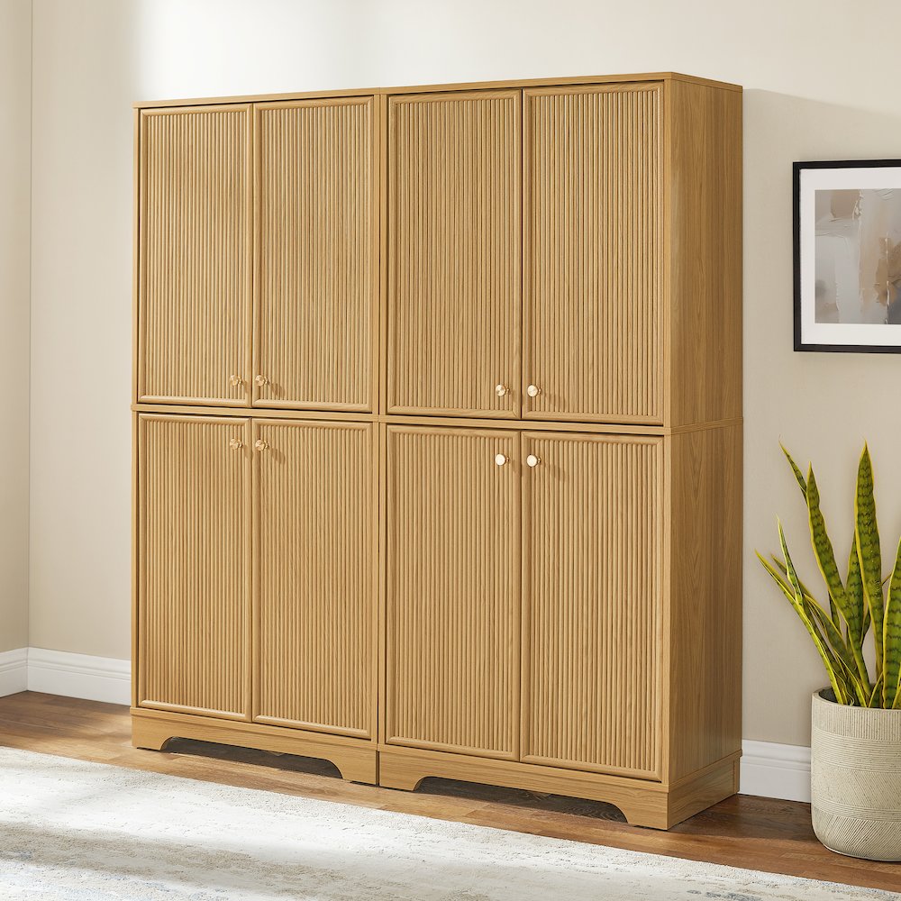 Naomi 2-Piece Kitchen Storage Pantry Set - 2 Pantries
