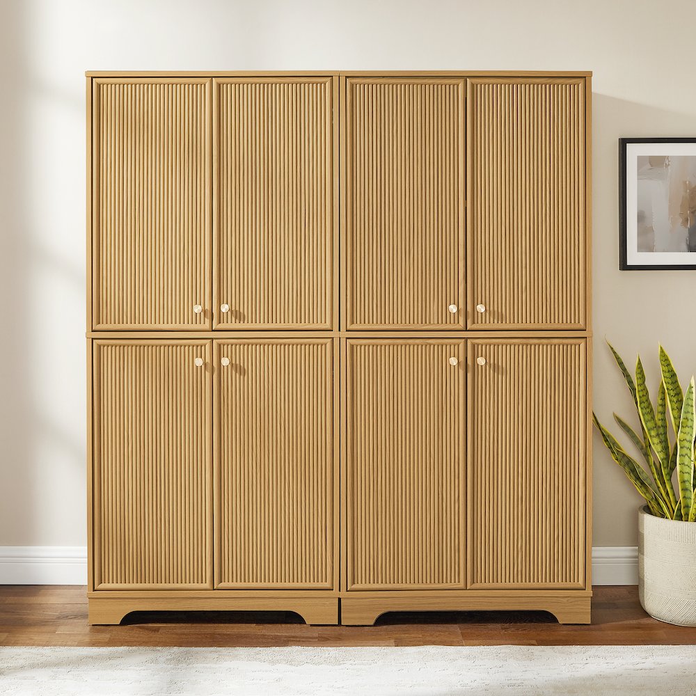 Naomi 2-Piece Kitchen Storage Pantry Set - 2 Pantries