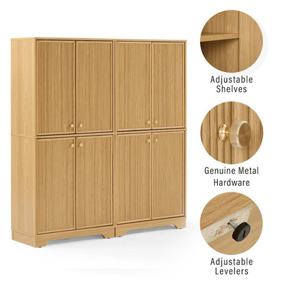 Naomi 2-Piece Kitchen Storage Pantry Set - 2 Pantries