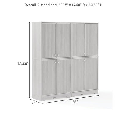 Naomi 2-Piece Kitchen Storage Pantry Set - 2 Pantries
