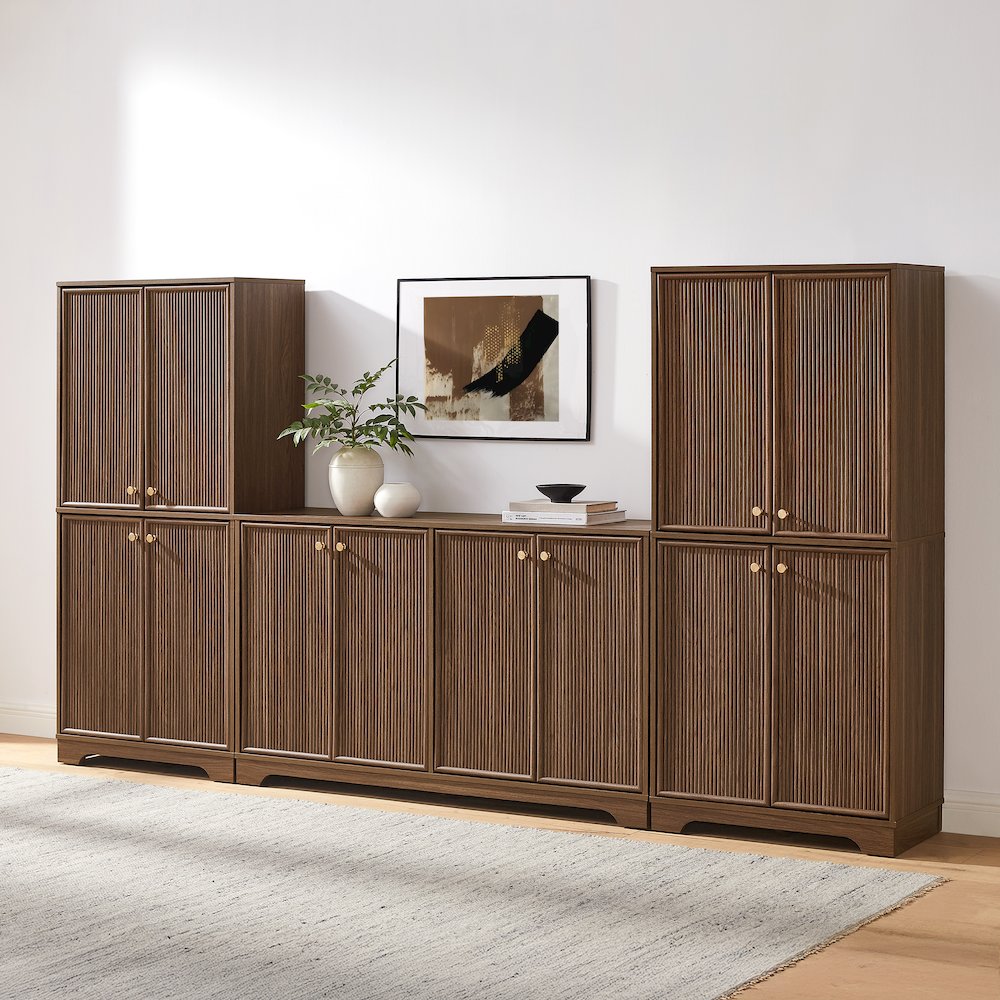 Naomi 3-Piece Entertainment Center - Sideboard & 2 Pantries