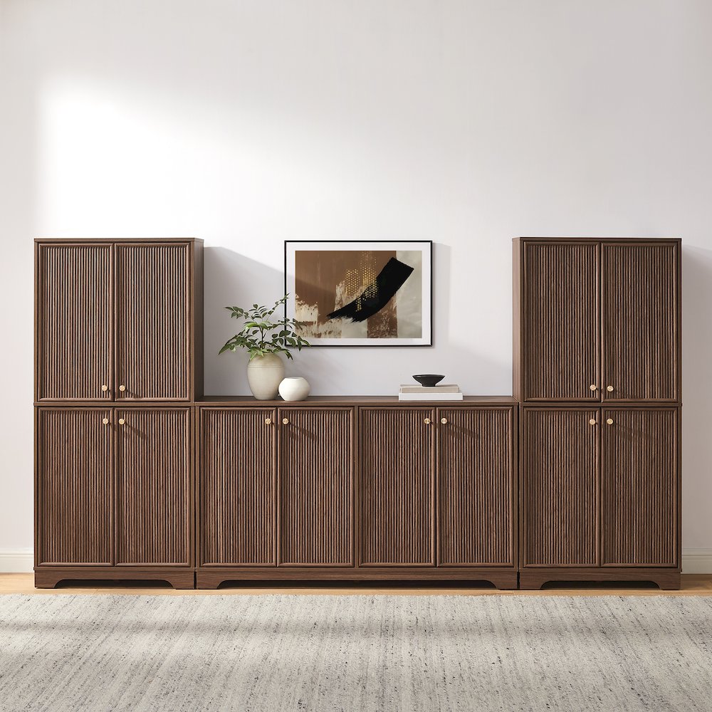 Naomi 3-Piece Entertainment Center - Sideboard & 2 Pantries