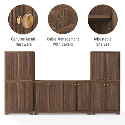 Naomi 3-Piece Entertainment Center - Sideboard & 2 Pantries