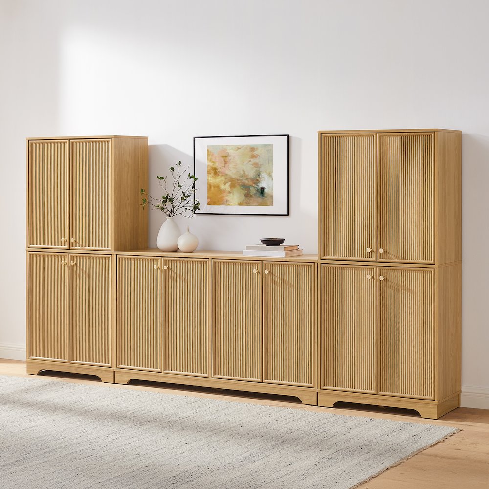 Naomi 3-Piece Entertainment Center - Sideboard & 2 Pantries