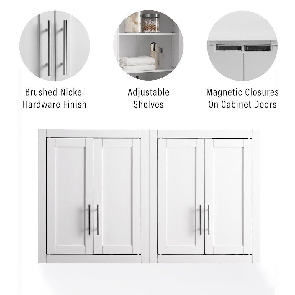 Savannah 2Pc Wall Storage Cabinet - 2 Wall Cabinets