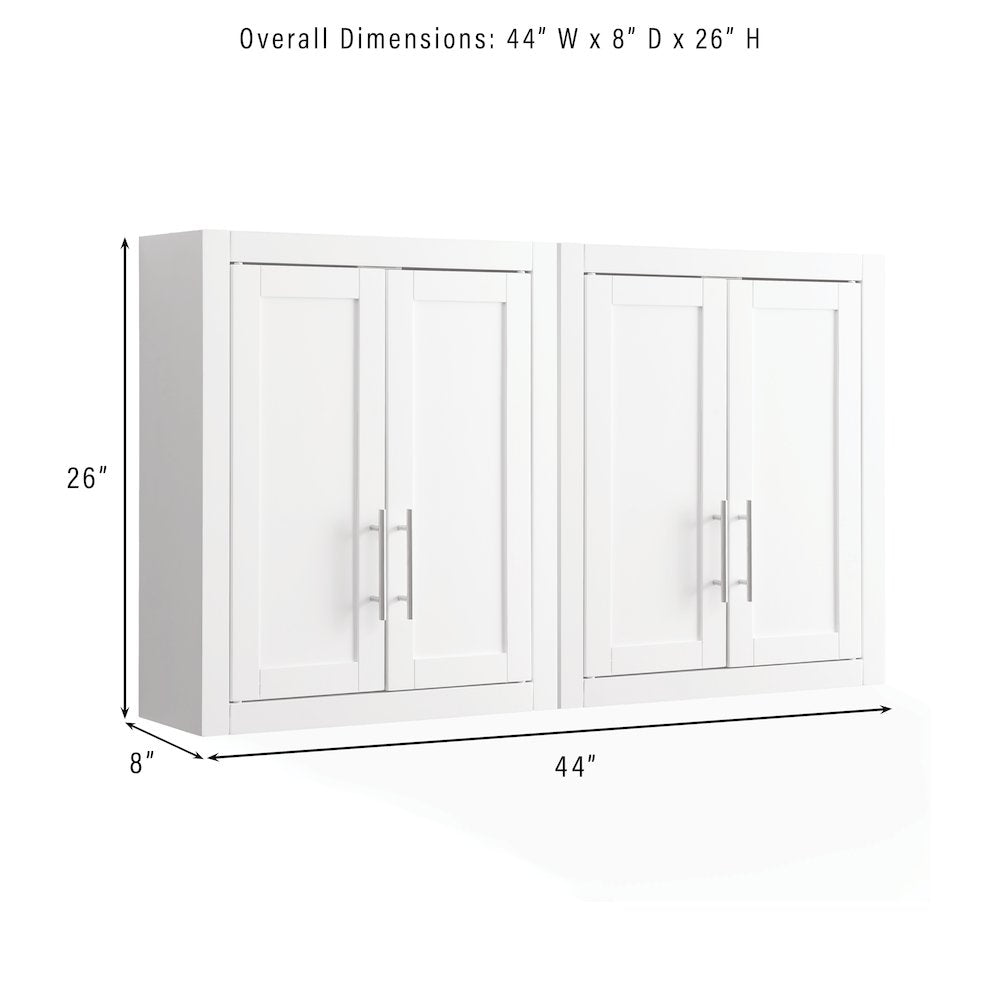 Savannah 2Pc Wall Storage Cabinet - 2 Wall Cabinets