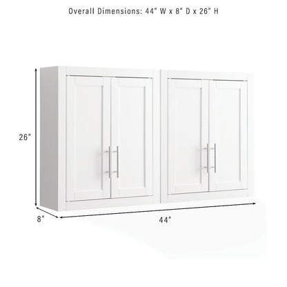 Savannah 2Pc Wall Storage Cabinet - 2 Wall Cabinets