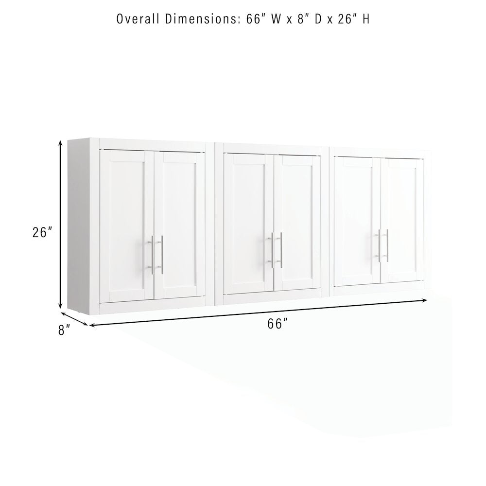 Savannah 3Pc Wall Kitchen Storage Cabinet - 3 Wall Cabinets