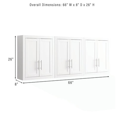 Savannah 3Pc Wall Kitchen Storage Cabinet - 3 Wall Cabinets