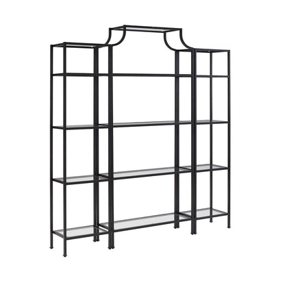 Aimee 3-Piece Etagere Bookcase Set - Large Etagere & 2 Narrow Etageres