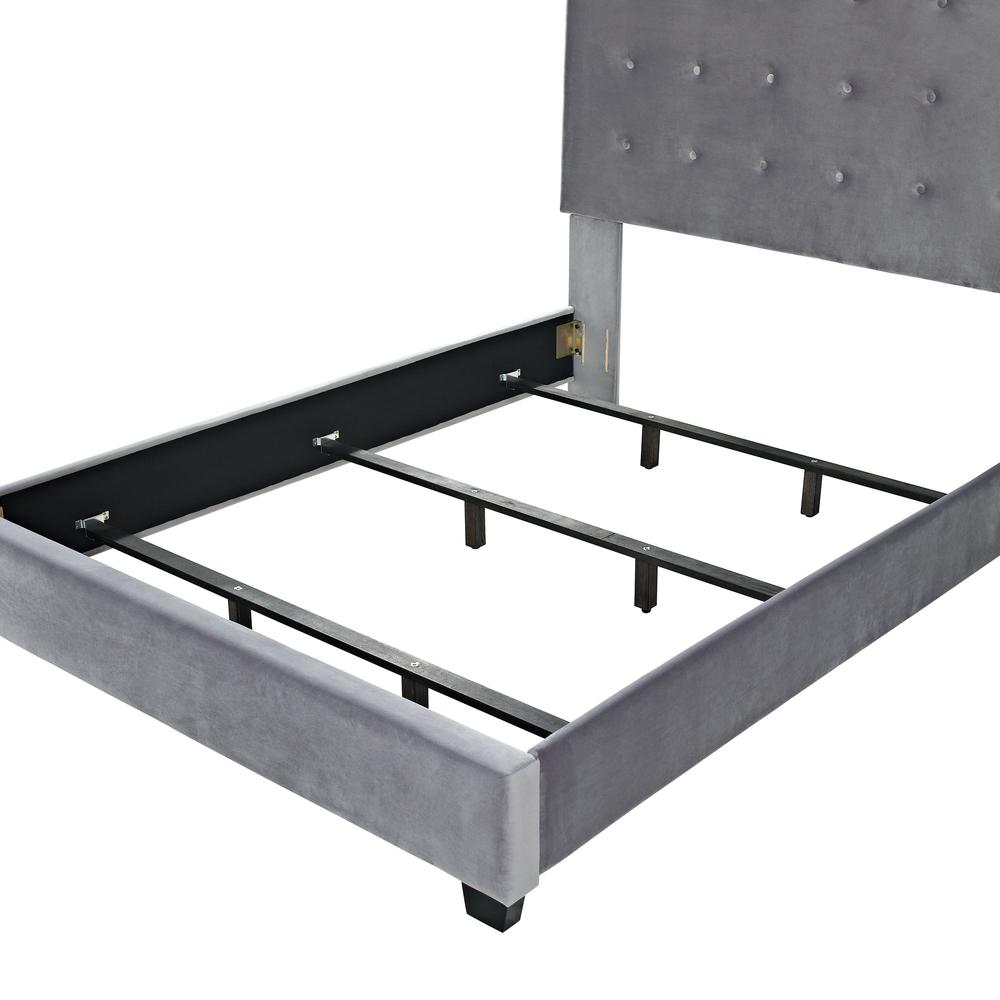 Reston Upholstered King Bed - Headboard, Footboard, Rails
