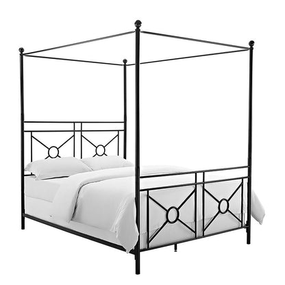 Montgomery Queen Canopy Bed - Headboard, Footboard, Finials, Rails, Canopy