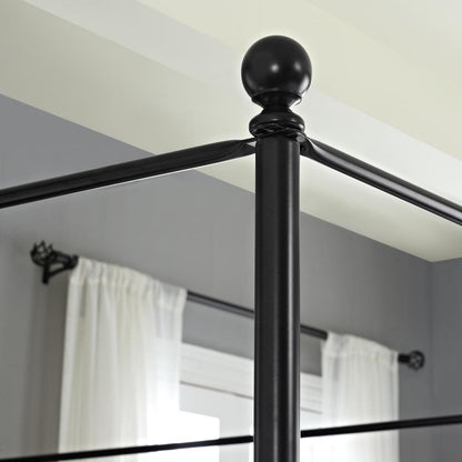 Montgomery Queen Canopy Bed - Headboard, Footboard, Finials, Rails, Canopy