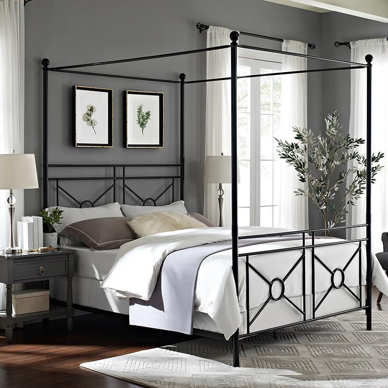 Montgomery Queen Bed - Headboard, Footboard, Finials, Rails
