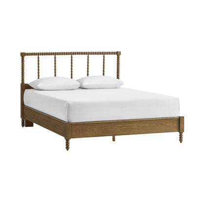 Lucille King Bed Brown - Headboard, Footboard, And Side Rails