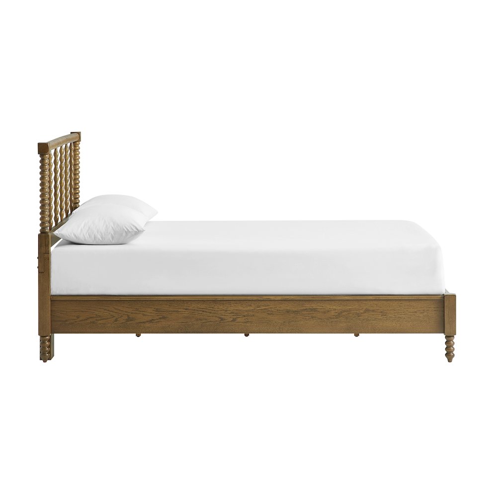 Lucille King Bed Brown - Headboard, Footboard, And Side Rails