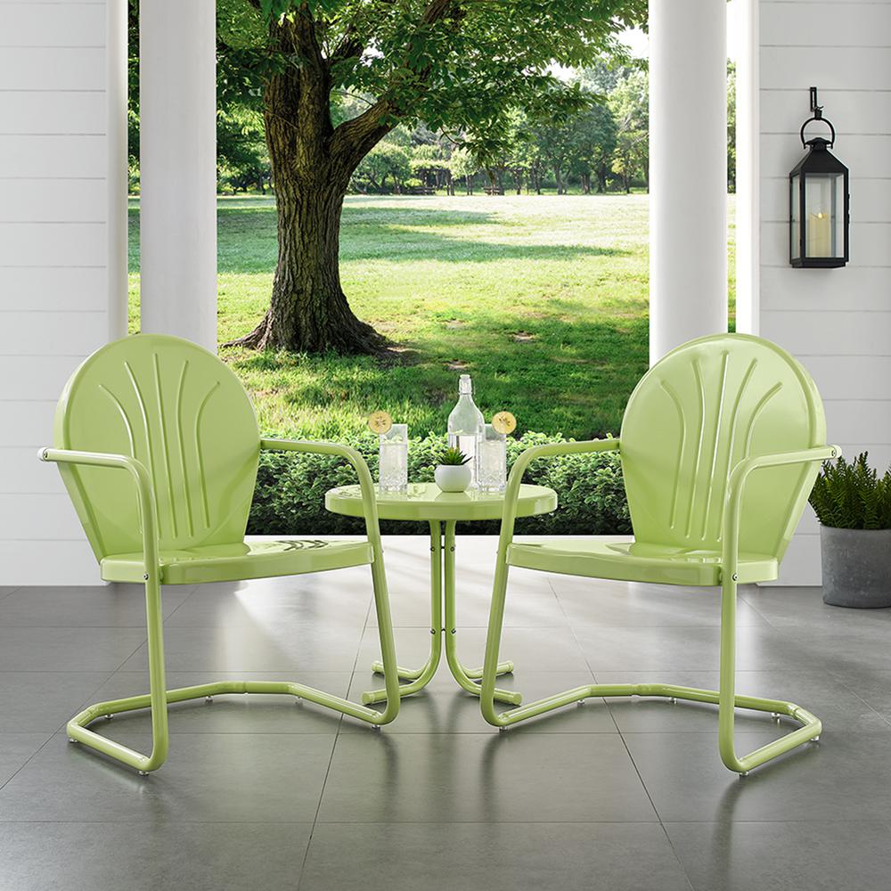 Griffith 3Pc Retro Outdoor Chair Set - Side Table & 2 Chairs