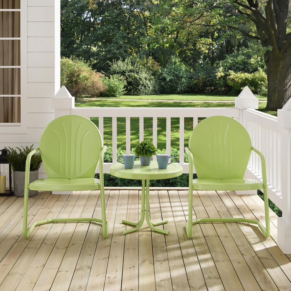 Griffith 3Pc Retro Outdoor Chair Set - Side Table & 2 Chairs