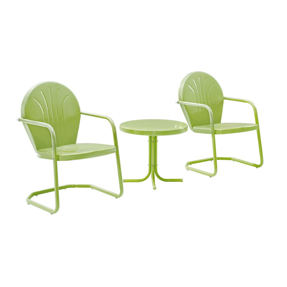 Griffith 3Pc Retro Outdoor Chair Set - Side Table & 2 Chairs