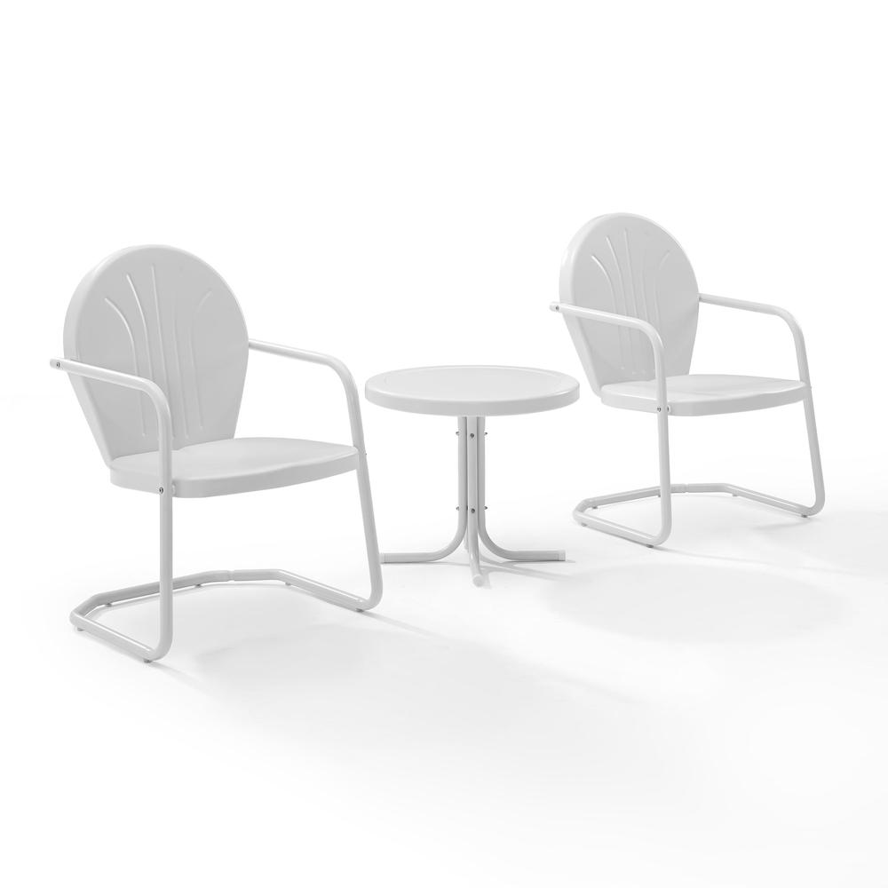 Griffith 3Pc Retro Outdoor Chair Set - Side Table & 2 Chairs