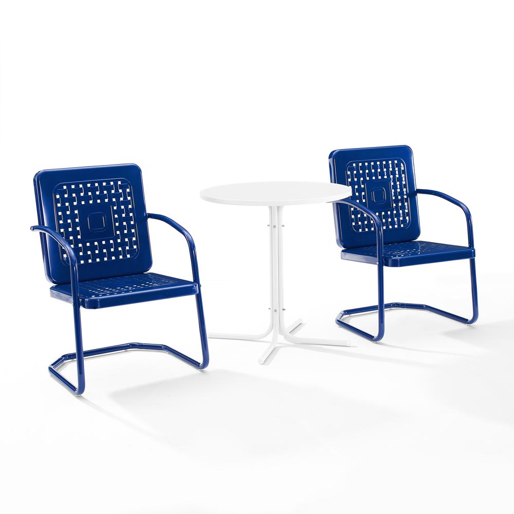 Bates 3Pc Retro Outdoor Bistro Set - Bistro Table & 2 Armchairs