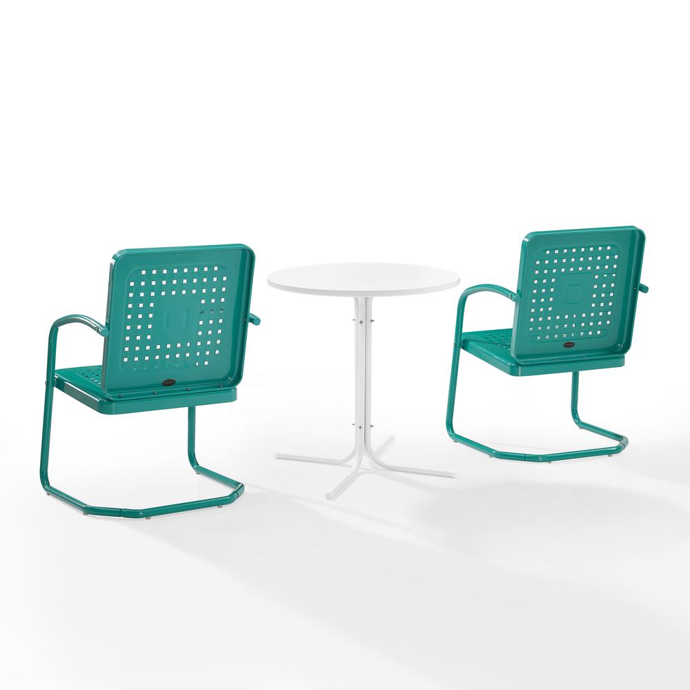 Bates 3Pc Retro Outdoor Bistro Set - Bistro Table & 2 Armchairs