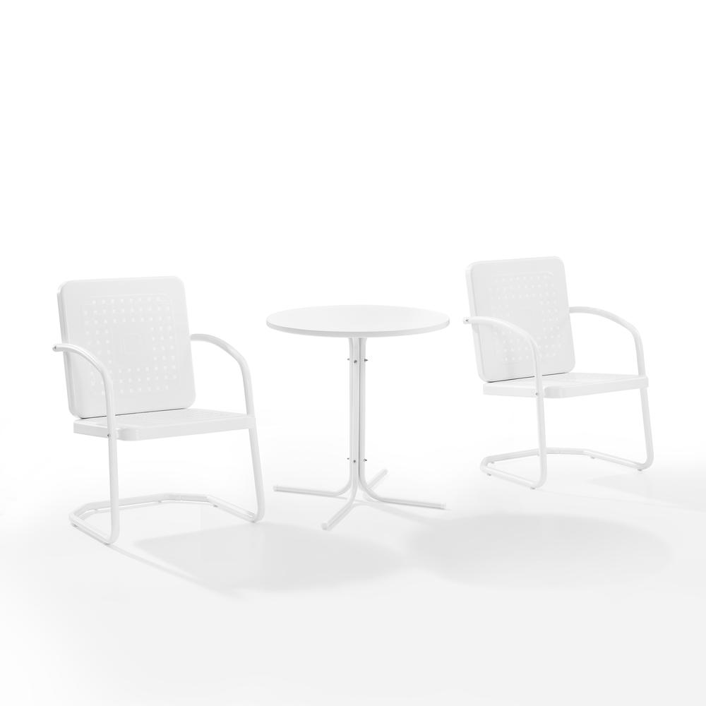 Bates 3Pc Retro Outdoor Bistro Set - Bistro Table & 2 Armchairs