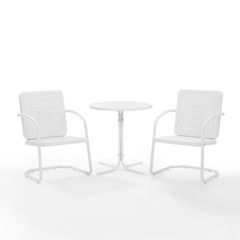Bates 3Pc Retro Outdoor Bistro Set - Bistro Table & 2 Armchairs