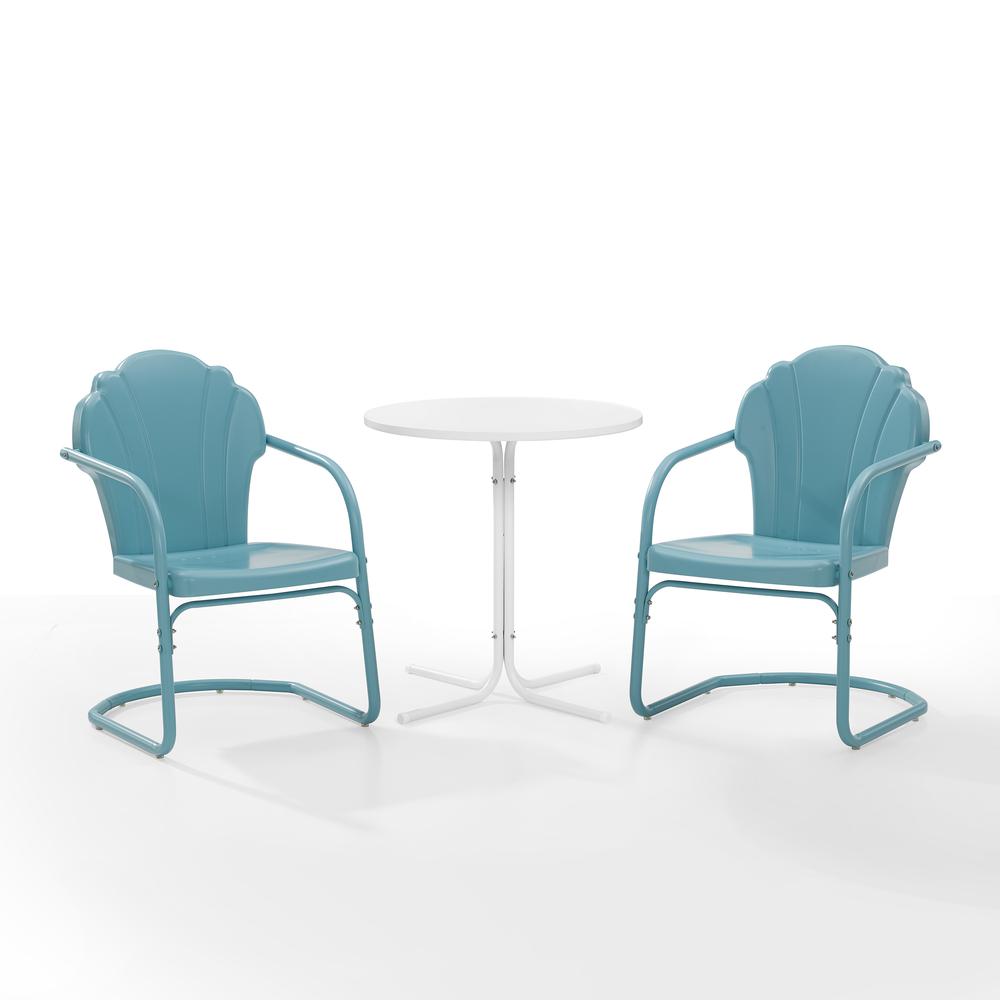 Tulip 3Pc Retro Outdoor Bistro Set - Bistro Table & 2 Chairs