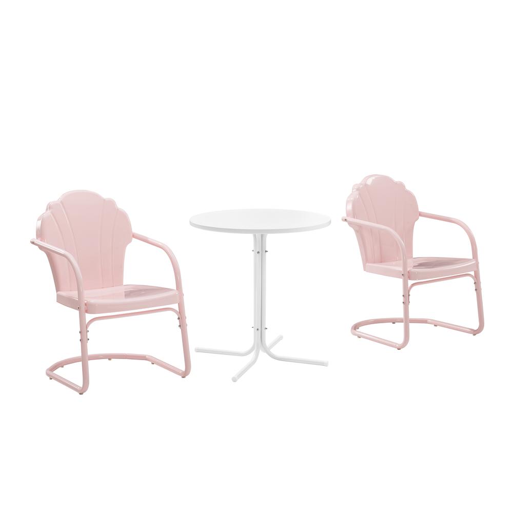 Tulip 3Pc Retro Outdoor Bistro Set - Bistro Table & 2 Chairs