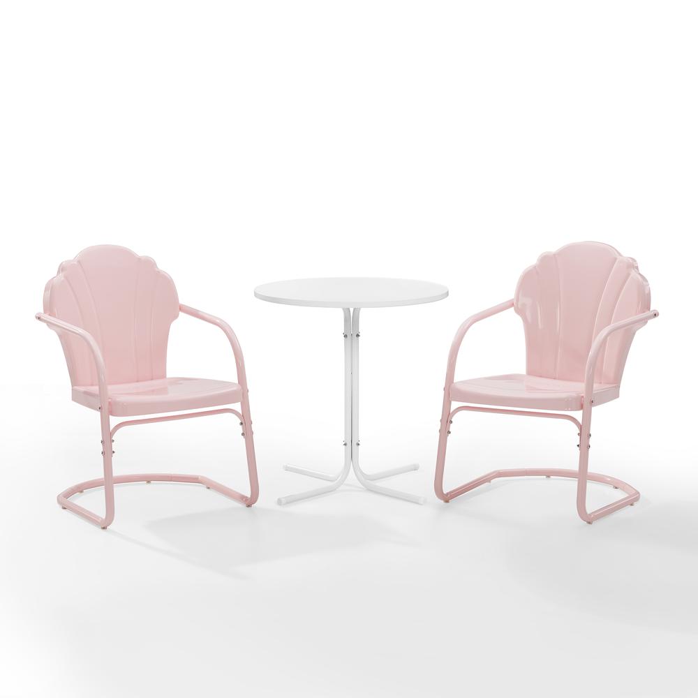 Tulip 3Pc Retro Outdoor Bistro Set - Bistro Table & 2 Chairs