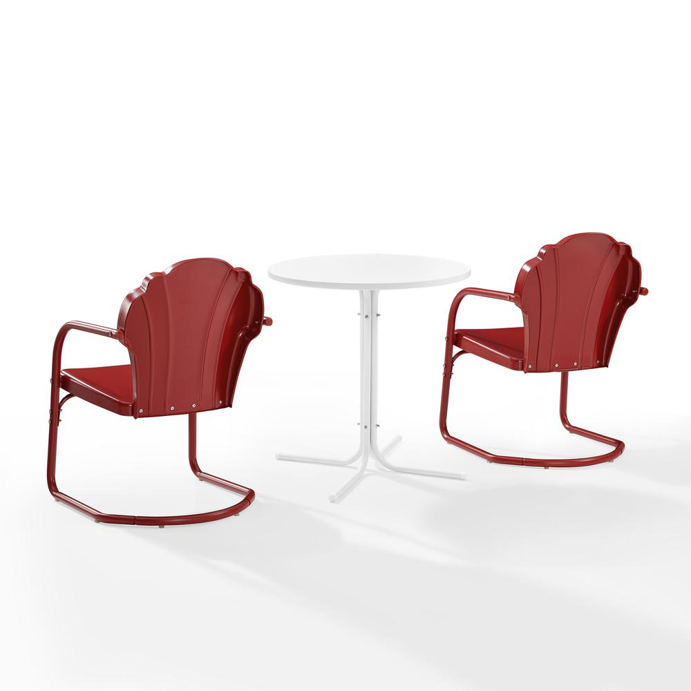 Tulip 3Pc Retro Outdoor Bistro Set - Bistro Table & 2 Chairs