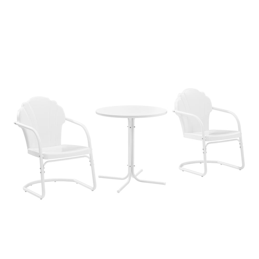 Tulip 3Pc Retro Outdoor Bistro Set - Bistro Table & 2 Chairs