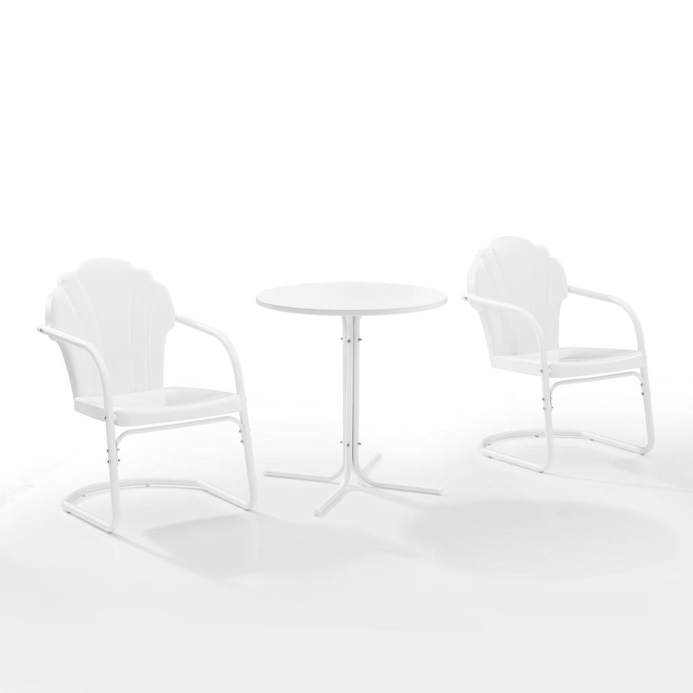 Tulip 3Pc Retro Outdoor Bistro Set - Bistro Table & 2 Chairs